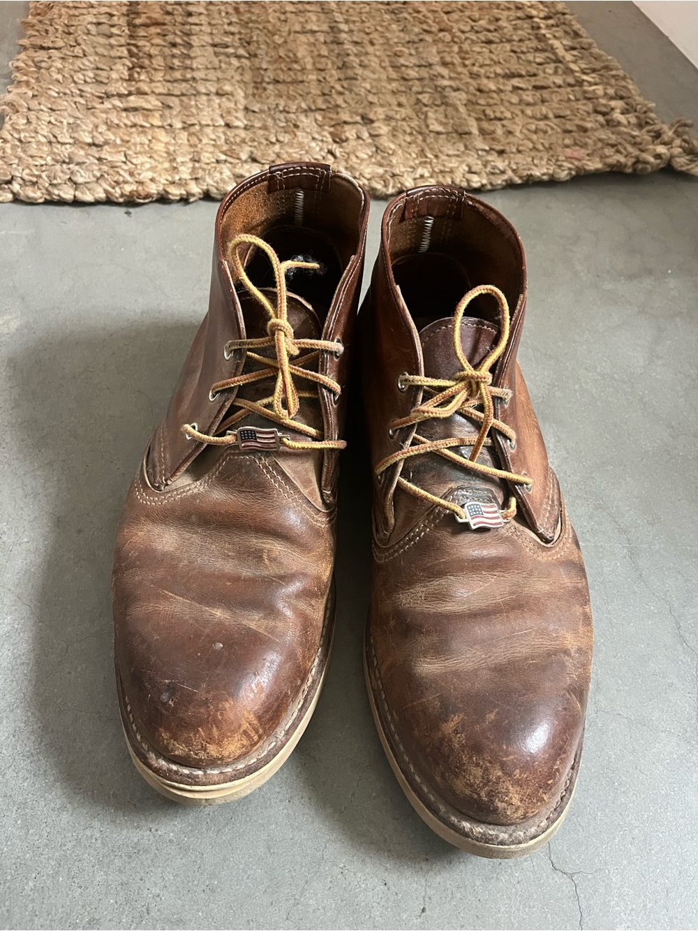 Red Wing Shoes Brown Leather Chukka Boots